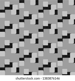 Simple black and white vector illustration. Abstract geometric background pattern