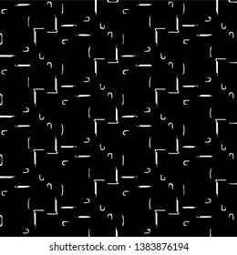 Simple black and white vector illustration. Abstract geometric background pattern