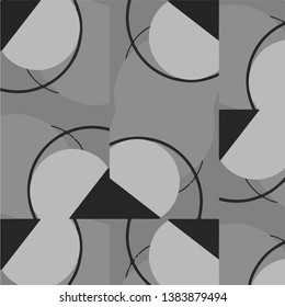 Simple black and white vector illustration. Abstract geometric background pattern