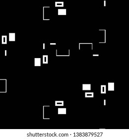 Simple black and white vector illustration. Abstract geometric background pattern