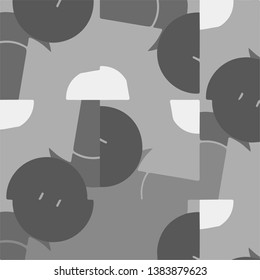 Simple black and white vector illustration. Abstract geometric background pattern