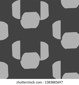 Simple black and white vector illustration. Abstract geometric background pattern
