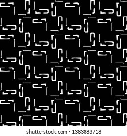 Simple black and white vector illustration. Abstract geometric background pattern