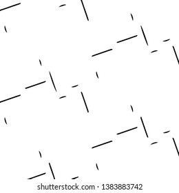 Simple black and white vector illustration. Abstract geometric background pattern