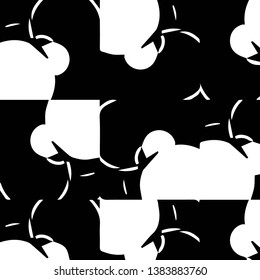 Simple black and white vector illustration. Abstract geometric background pattern