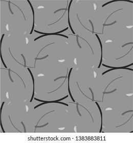 Simple black and white vector illustration. Abstract geometric background pattern