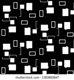 Simple black and white vector illustration. Abstract geometric background pattern