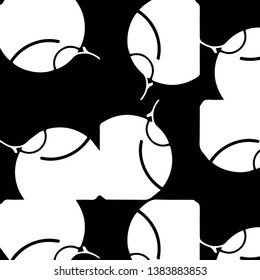 Simple black and white vector illustration. Abstract geometric background pattern