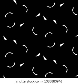 Simple black and white vector illustration. Abstract geometric background pattern