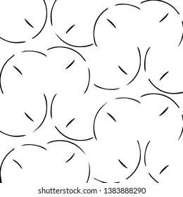 Simple black and white vector illustration. Abstract geometric background pattern