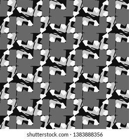 Simple black and white vector illustration. Abstract geometric background pattern