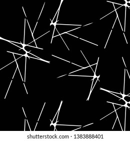 Simple black and white vector illustration. Abstract geometric background pattern