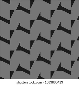 Simple black and white vector illustration. Abstract geometric background pattern