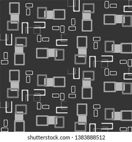 Simple black and white vector illustration. Abstract geometric background pattern