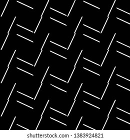 Simple black and white vector illustration. Abstract geometric background pattern