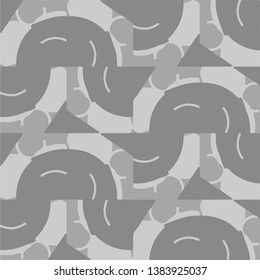 Simple black and white vector illustration. Abstract geometric background pattern