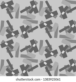 Simple black and white vector illustration. Abstract geometric background pattern