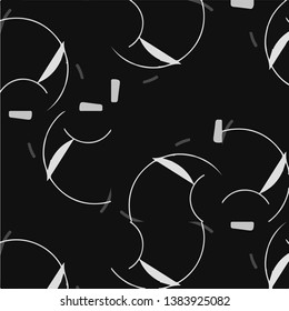 Simple black and white vector illustration. Abstract geometric background pattern