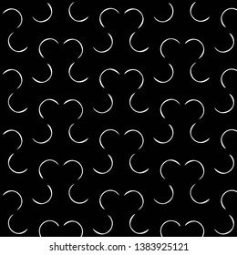 Simple black and white vector illustration. Abstract geometric background pattern