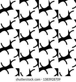 Simple black and white vector illustration. Abstract geometric background pattern