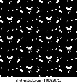 Simple black and white vector illustration. Abstract geometric background pattern