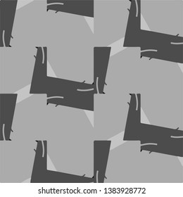 Simple black and white vector illustration. Abstract geometric background pattern