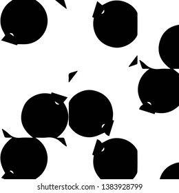 Simple black and white vector illustration. Abstract geometric background pattern