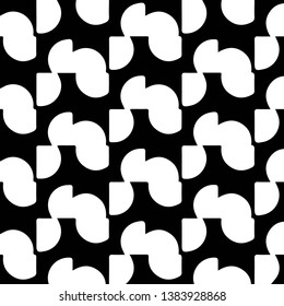 Simple black and white vector illustration. Abstract geometric background pattern