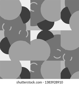 Simple black and white vector illustration. Abstract geometric background pattern