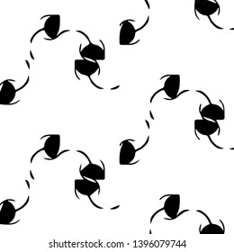 Simple black and white vector illustration. Abstract geometric background pattern