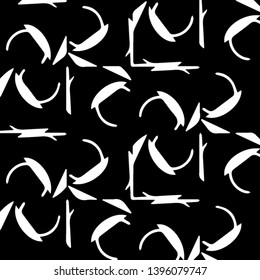 Simple black and white vector illustration. Abstract geometric background pattern