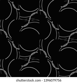 Simple black and white vector illustration. Abstract geometric background pattern