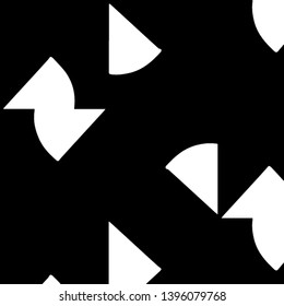Simple black and white vector illustration. Abstract geometric background pattern