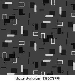 Simple black and white vector illustration. Abstract geometric background pattern