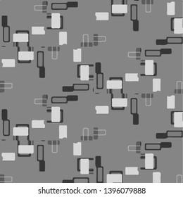 Simple black and white vector illustration. Abstract geometric background pattern
