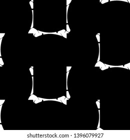 Simple black and white vector illustration. Abstract geometric background pattern