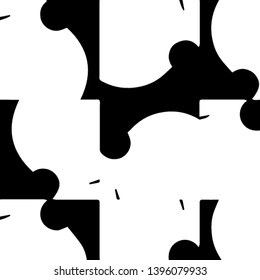 Simple black and white vector illustration. Abstract geometric background pattern