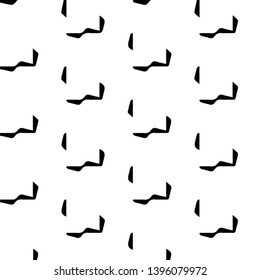 Simple black and white vector illustration. Abstract geometric background pattern