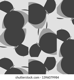 Simple black and white vector illustration. Abstract geometric background pattern