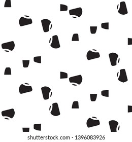 Simple black and white vector illustration. Abstract geometric background pattern