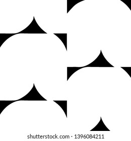 Simple black and white vector illustration. Abstract geometric background pattern