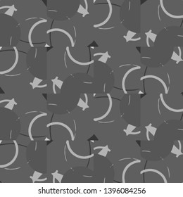 Simple black and white vector illustration. Abstract geometric background pattern