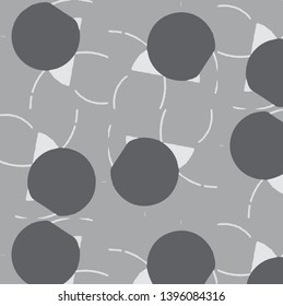 Simple black and white vector illustration. Abstract geometric background pattern