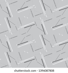 Simple black and white vector illustration. Abstract geometric background pattern