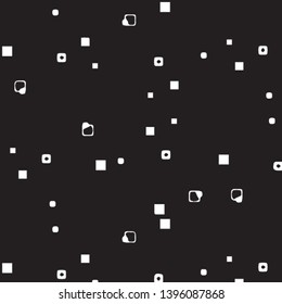 Simple black and white vector illustration. Abstract geometric background pattern