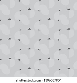 Simple black and white vector illustration. Abstract geometric background pattern