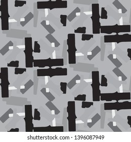 Simple black and white vector illustration. Abstract geometric background pattern