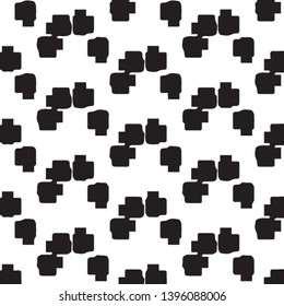 Simple black and white vector illustration. Abstract geometric background pattern