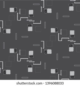 Simple black and white vector illustration. Abstract geometric background pattern