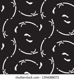 Simple black and white vector illustration. Abstract geometric background pattern